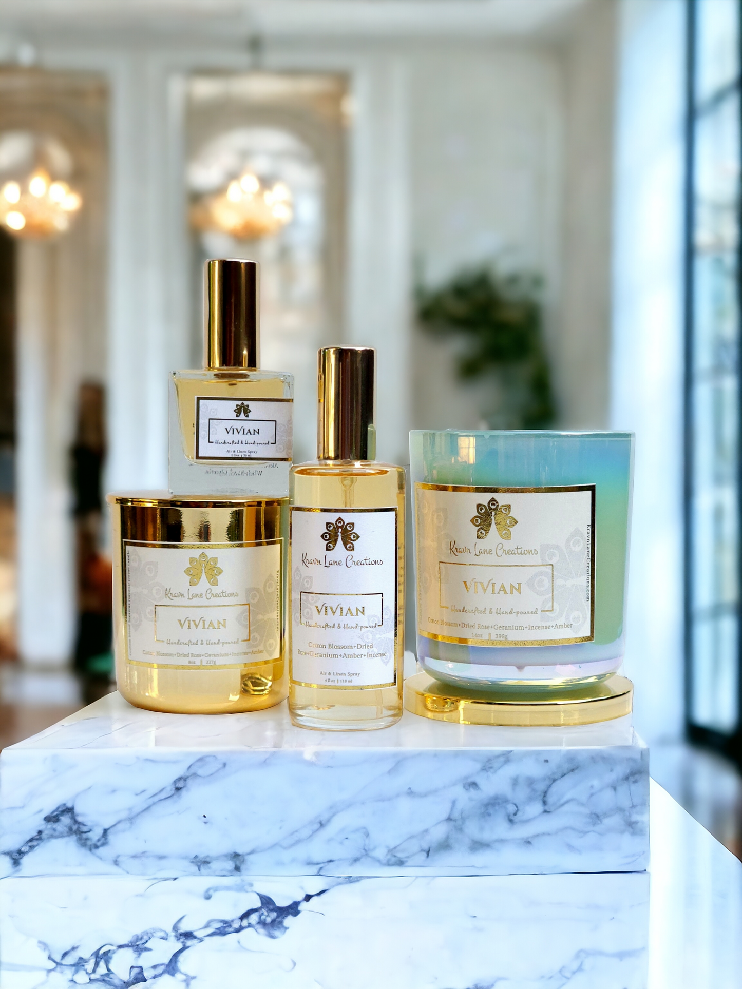 Vivian Candle + Air & Linen Spray