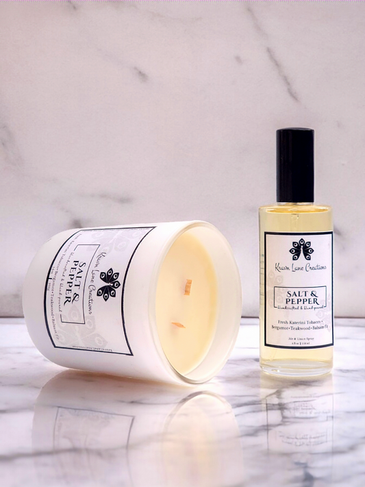 Salt & Pepper Candle + Air & Linen Spray