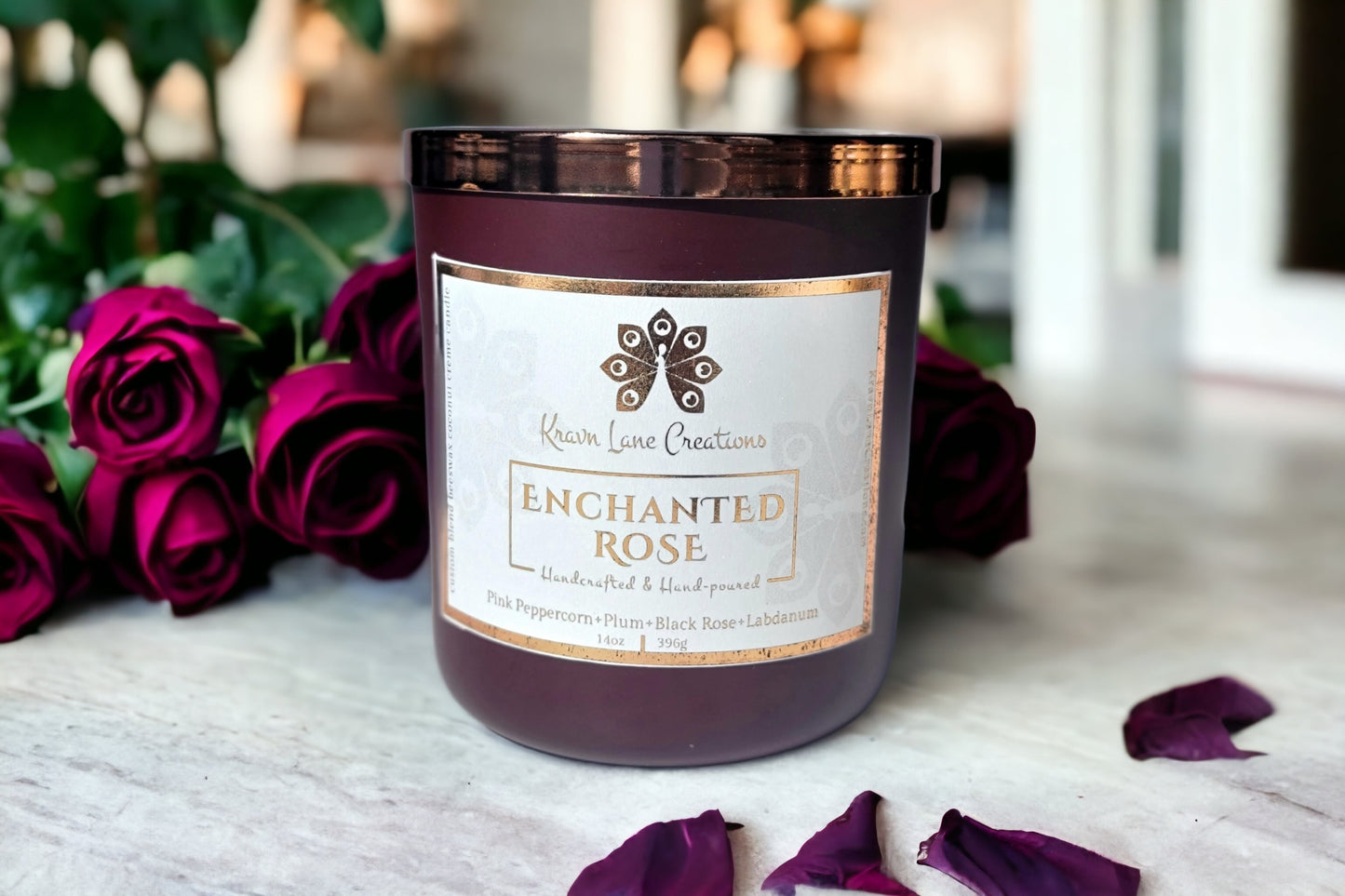 "Enchanted Rose" Luxury Candle