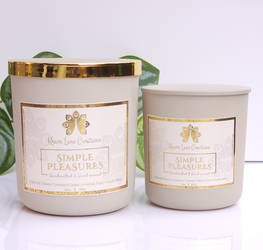 "Simple Pleasures" Luxury Candle