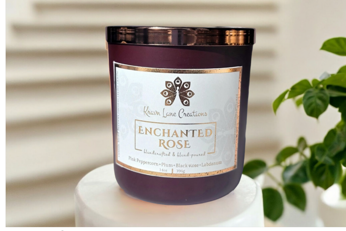 "Enchanted Rose" Luxury Candle