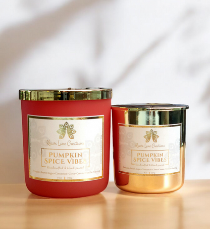 "Pumpkin Spice Vibes" Luxury Candle